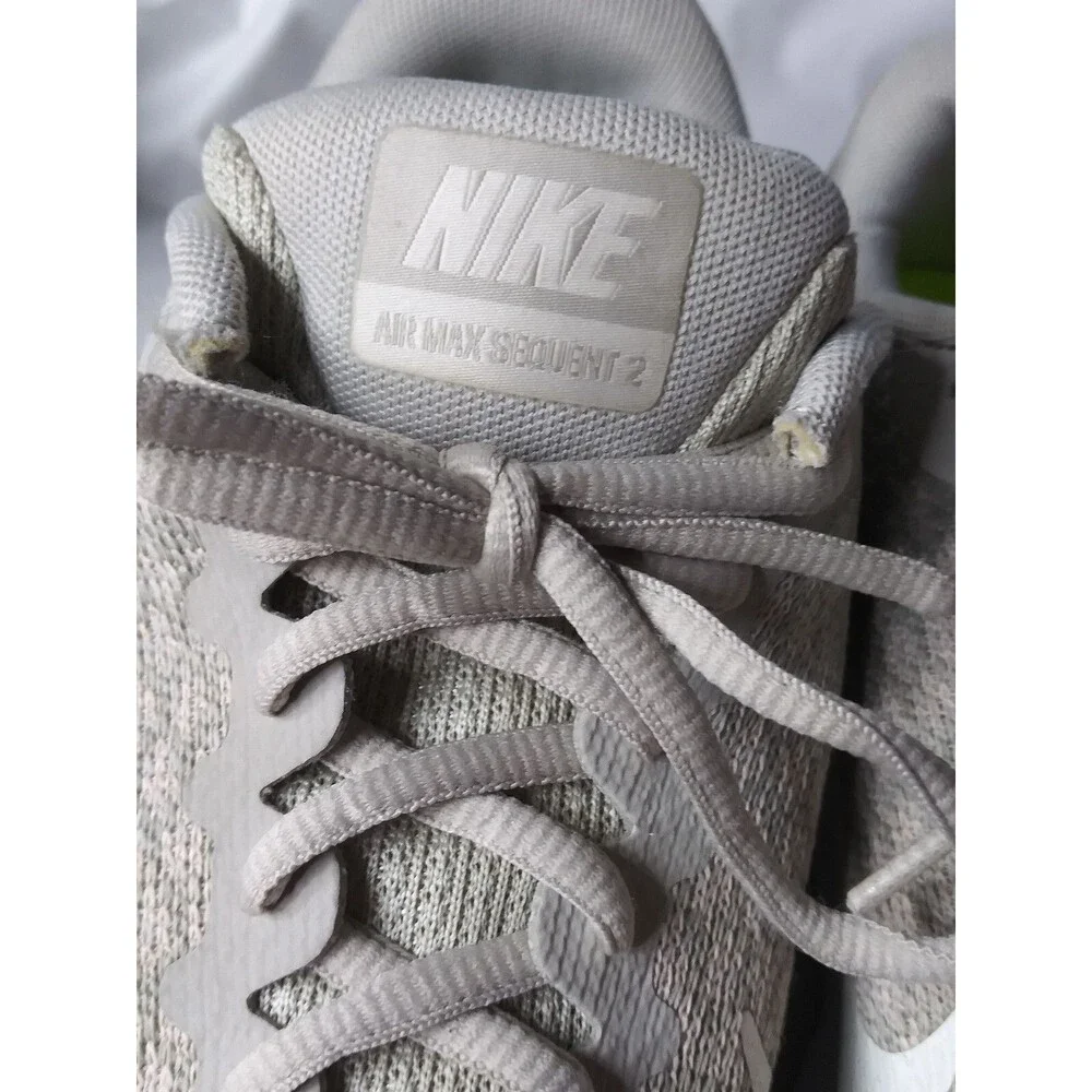 Nike Air Max Sequent 2 Shoes Women's Size 11 Platinum Grey Bone